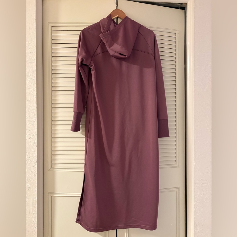Purple Hooded Midi Dress - Halara TikTok Brand Pre-Owned Like New - Picture 3 of 12